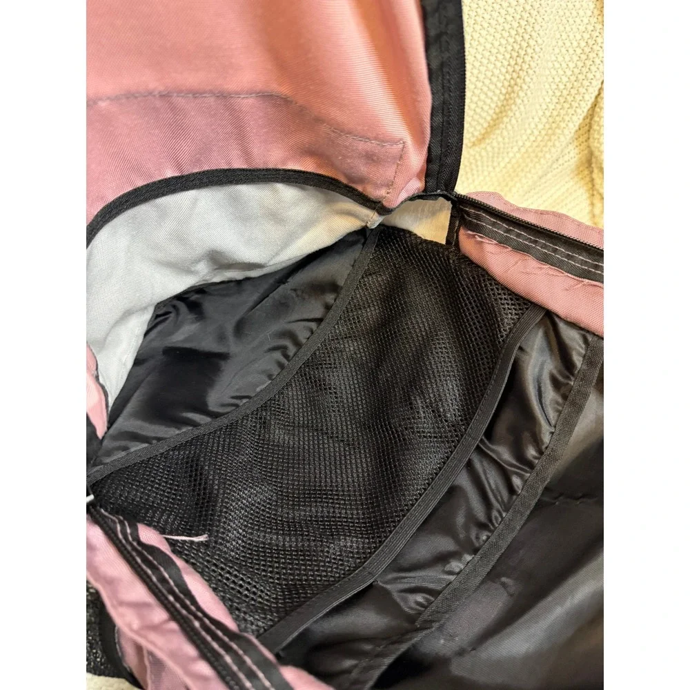Pink Victoria's Secret Backpack Mauve Pink Gray Black Logo School Travel Bag